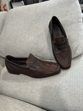 Florsheim Dark Brown Leather Penny Loafers